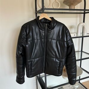 Vegan Leather Puffer